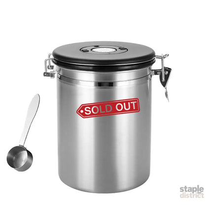Coffee Powder Sealed Jar Airtight Storage Container for Kitchen Tea Sugar Beans - Silvery-1500ml - Appliances > Kitchen