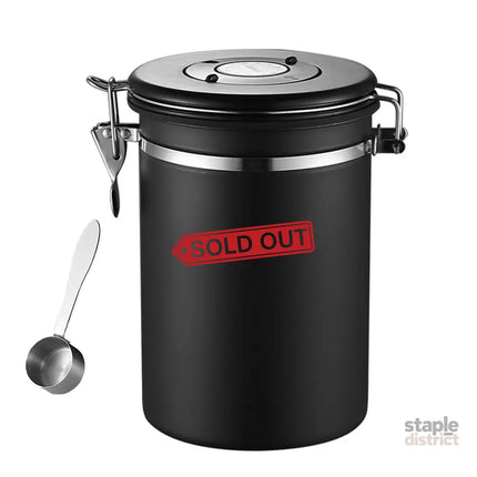 Coffee Powder Sealed Jar Airtight Storage Container for Kitchen Tea Sugar Beans - Silvery-1500ml - Appliances > Kitchen