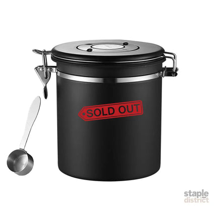 Coffee Powder Sealed Jar Airtight Storage Container for Kitchen Tea Sugar Beans - Silvery-1500ml - Appliances > Kitchen