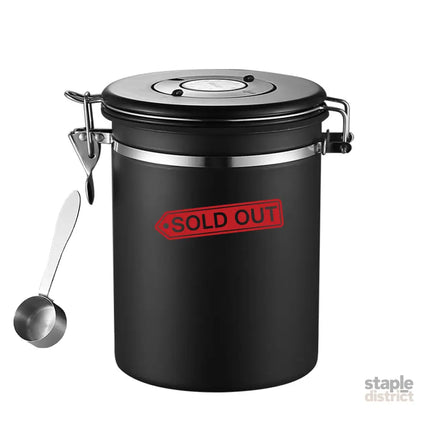 Coffee Powder Sealed Jar Airtight Storage Container for Kitchen Tea Sugar Beans - Silvery-1500ml - Appliances > Kitchen