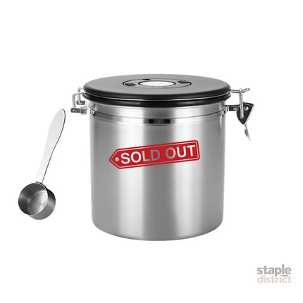 Coffee Powder Sealed Jar Airtight Storage Container for Kitchen Tea Sugar Beans - Silvery-1500ml - Appliances > Kitchen