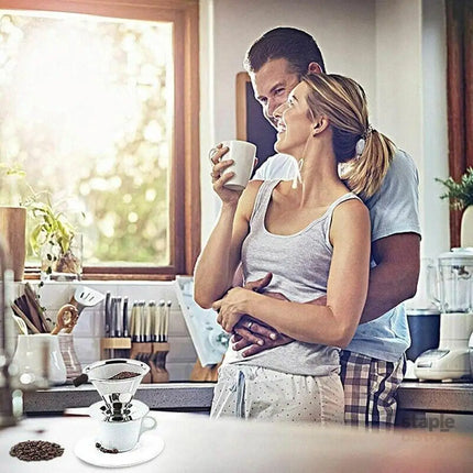 Coffee Tea Cup Drip Filter Mesh Holder Reusable Stainless Steel Pour Over Funnel - Appliances > Kitchen Appliances >