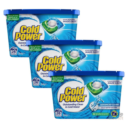 Cold Power Advanced Clean x 78 Laundry Detergent Capsules-2050056815386955776