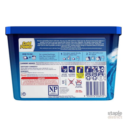 Cold Power Odour Fighter x 52 Laundry Detergent Capsules-2050056815974158337