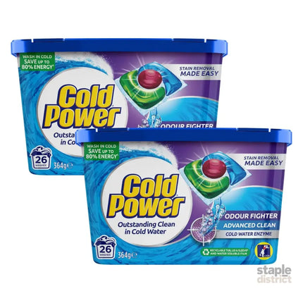 Cold Power Odour Fighter x 52 Laundry Detergent Capsules-2050056815974158336