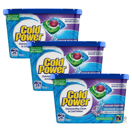 Cold Power Odour Fighter x 78 Laundry Detergent Capsules-2050056816154513408