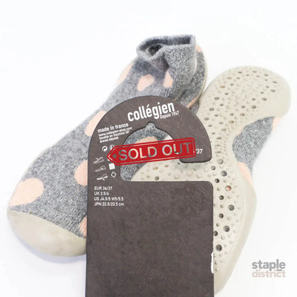 Collegien Slipper Sock Pink Dots 3637-2006733369488052226
