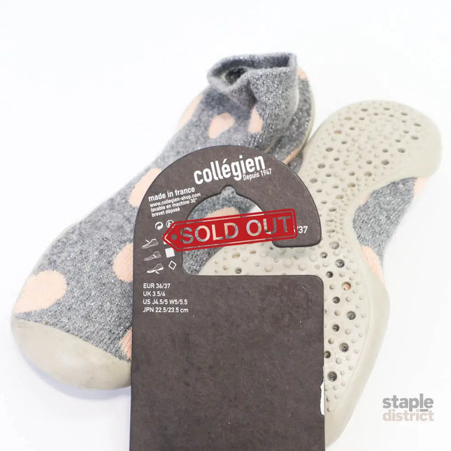 Collegien Slipper Sock Pink Dots 3637-2006733369488052226