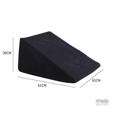 Cool Gel Memory Foam Bed Wedge Pillow Black 30-2029387257420582914
