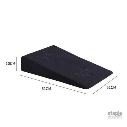 Cool Gel Memory Foam Bed Wedge Pillow With Cover Black 10-2029387256615276546