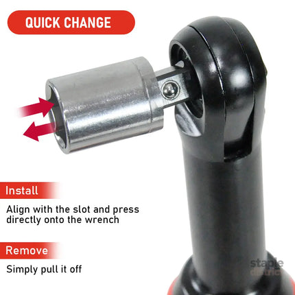 Cordless Electric Ratchet Wrench Set 12V Power Electric Ratchet Wrench 3/8inch 400 RPM Variable Speed with Sockets Two