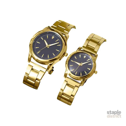 Couple Quartz Gold Watches Set - Fashion > Women’s Fashion > Women’s Watches
