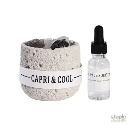 Crystal Stone Oil Diffuser Passive Aromatherapy Set White Natural Bedroom Decor - Blue Bellflower - Appliances > Aroma