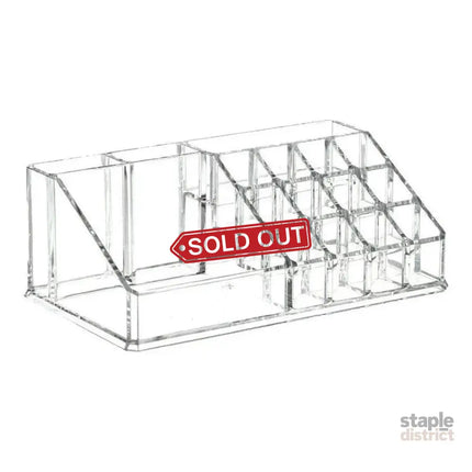 Desktop Transparent Storage Organizer Box Multi-Compartment Display Rack Holder - 16 grids - Baby & Kids > Kid’s