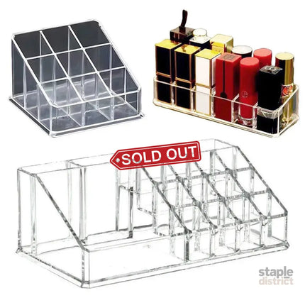 Desktop Transparent Storage Organizer Box Multi-Compartment Display Rack Holder - 16 grids - Baby & Kids > Kid’s