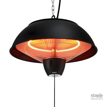 Devanti 1500W Electric Patio Infrared Heater Hanging Heaters Ceiling Mounted Remote - Appliances > Heaters > Patio