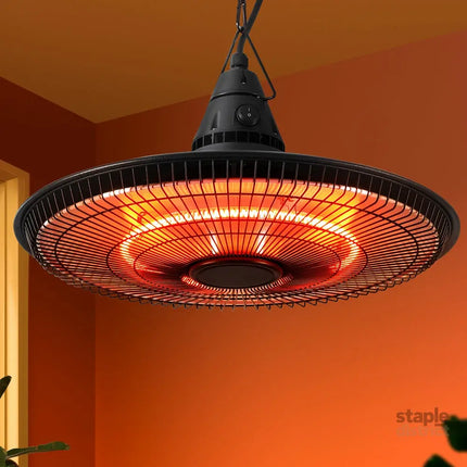 Devanti 1500W Hanging Electric Patio Heater - Appliances > Heaters > Patio Heaters