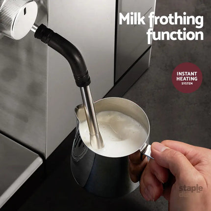 Devanti 20 Bar Coffee Machine Espresso Cafe Maker - Appliances > Kitchen Appliances > Coffee Machines & Accessories
