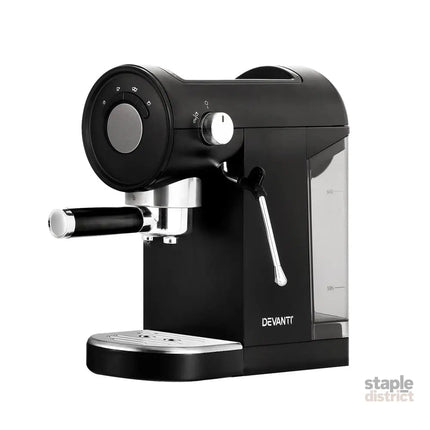 Devanti 20 Bar Coffee Machine Espresso Cafe Maker Black - Appliances > Kitchen Appliances > Coffee Machines &