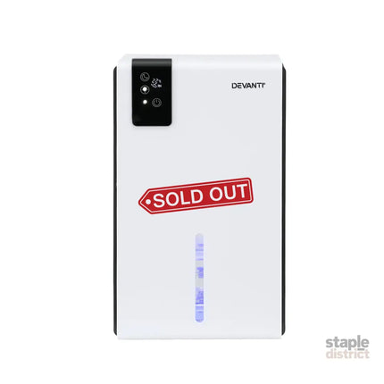 DEVANTI 2000ml Portable Dehumidifier Moisture Absorber Home Bedroom Quiet Remote - Appliances > Aroma Diffusers &