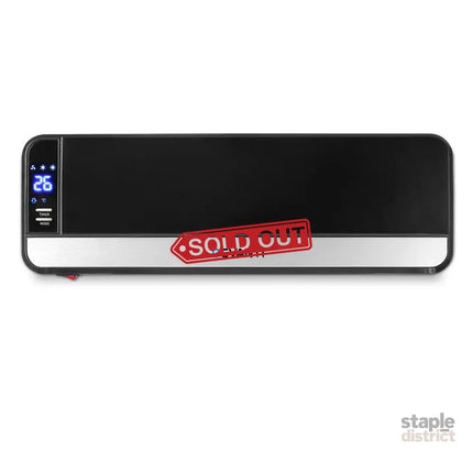 Devanti 2000W Wall Mounted Panel Heater - Black - Appliances > Heaters > Electric Heaters