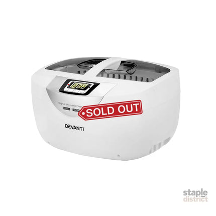 Devanti 2500ml Ultrasonic Cleaner Heater Jewellery Glasses Cleaning Machine 70W - Appliances > Other Cleaning