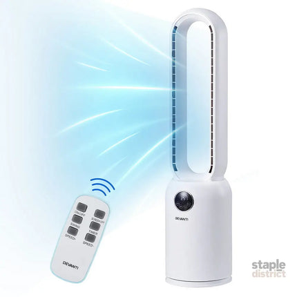 Devanti 2in1 Bladeless Fan Air Purification W/ Remote 88cm - Appliances > Fans > Portable Fans