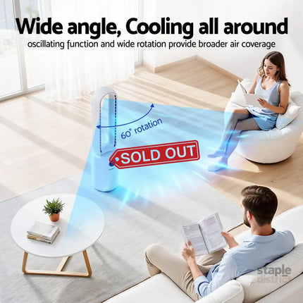 Devanti 2in1 Bladeless Fan Air Purification W/ Remote 88cm - Appliances > Fans > Portable Fans