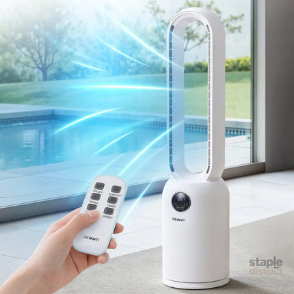 Devanti 2in1 Bladeless Fan Air Purification W/ Remote 88cm - Appliances > Fans > Portable Fans