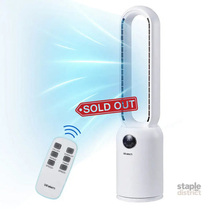 Devanti 2in1 Bladeless Fan Air Purification W/ Remote 88cm - Appliances > Fans > Portable Fans