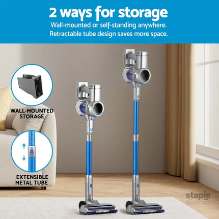 Devanti 300W Stick Vacuum Cleaner Cordless Self-Standing - Appliances > Vacuum Cleaners > Vacuums