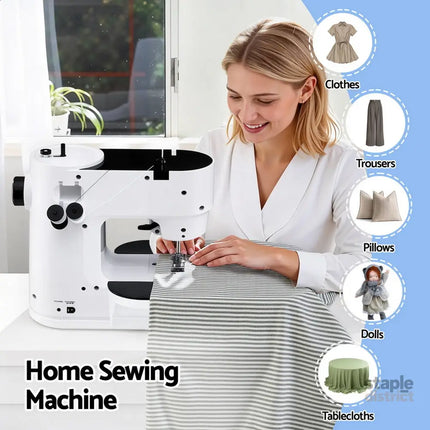 Devanti 39 Stitches Mini Sewing Machine Portable Sewing Machine Kit - Home & Garden > Hobbies > Arts & Crafts