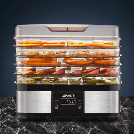 Devanti 5 Trays Food Dehydrator - Appliances > Kitchen Appliances > Food Dehydrators