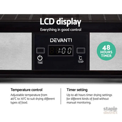 Devanti 5 Trays Food Dehydrator - Appliances > Kitchen Appliances > Food Dehydrators
