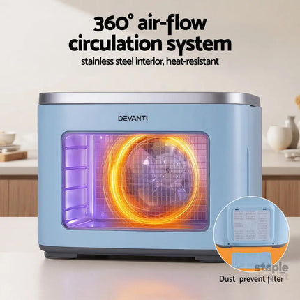 Devanti 5 Trays Food Dehydrator Mini Fruit Dryer 500W - Appliances > Kitchen Appliances > Food Dehydrators