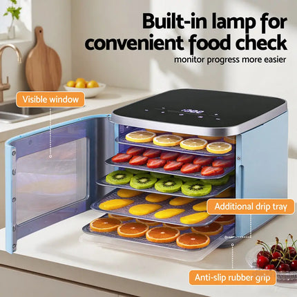 Devanti 5 Trays Food Dehydrator Mini Fruit Dryer 500W - Appliances > Kitchen Appliances > Food Dehydrators