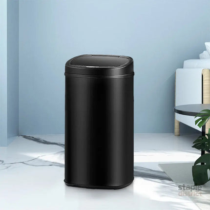 Devanti 58L Motion Sensor Bin Rubbish Automatic Black - Home & Garden > Kitchen Bins > Automatic Bins