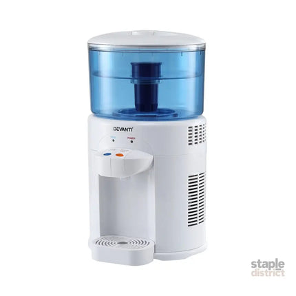 Devanti 5L Bench Top Water Cooler Dispenser with Filter 2 Taps Countertop Water Purifier - Appliances > Kitchen