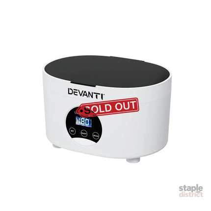 Devanti 600ml Ultrasonic Cleaner Timer Jewellery Glasses Cleaning Machine Degas - Appliances > Other Cleaning