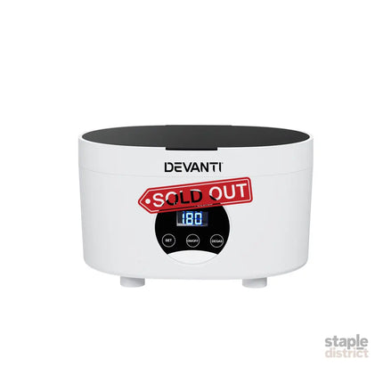 Devanti 600ml Ultrasonic Cleaner Timer Jewellery Glasses Cleaning Machine Degas - Appliances > Other Cleaning