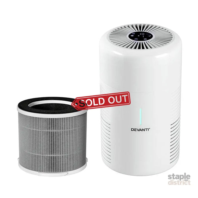 Devanti Air Purifier 3-layer HEPAh11 Filter Home Freshener Carbon PM2.5 Remover - Appliances > Aroma Diffusers &