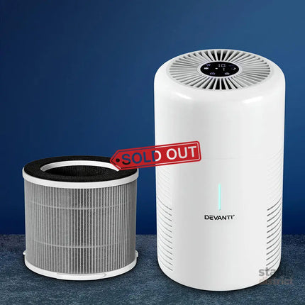 Devanti Air Purifier 3-layer HEPAh11 Filter Home Freshener Carbon PM2.5 Remover - Appliances > Aroma Diffusers &