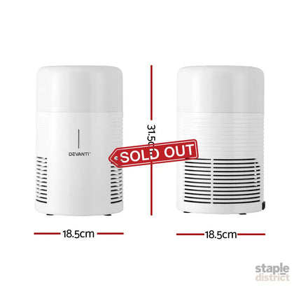 Devanti Air Purifier HEPA Filter Home Purifiers Dust Sensor PM2.5 Remover - Appliances > Aroma Diffusers & Humidifiers