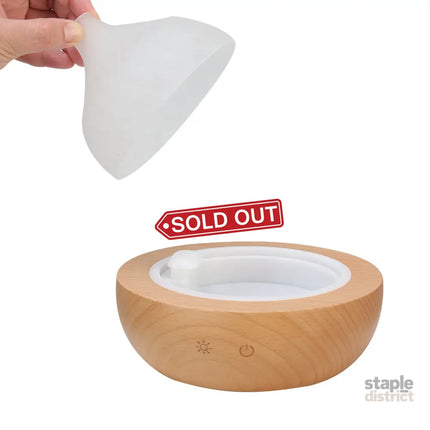 Devanti Aroma Aromatherapy Diffuser LED Oil Ultrasonic Air Humidifier Glass Wood - Appliances > Aroma Diffusers &