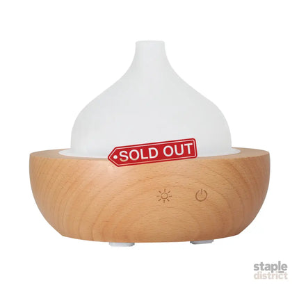 Devanti Aroma Aromatherapy Diffuser LED Oil Ultrasonic Air Humidifier Glass Wood - Appliances > Aroma Diffusers &