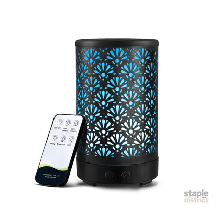 Devanti Aroma Diffuser Aromatherapy Black 100ml - Appliances > Aroma Diffusers & Humidifiers > Aroma Diffusers