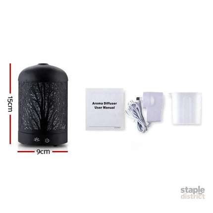 Devanti Aroma Diffuser Aromatherapy Black 160ml - Appliances > Aroma Diffusers & Humidifiers > Aroma Diffusers