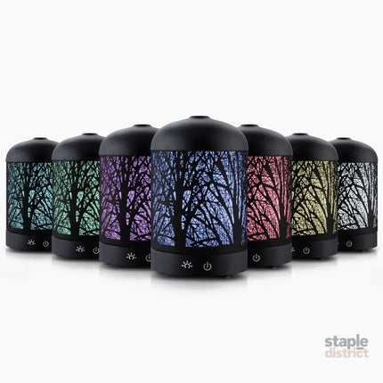 Devanti Aroma Diffuser Aromatherapy Black 160ml - Appliances > Aroma Diffusers & Humidifiers > Aroma Diffusers