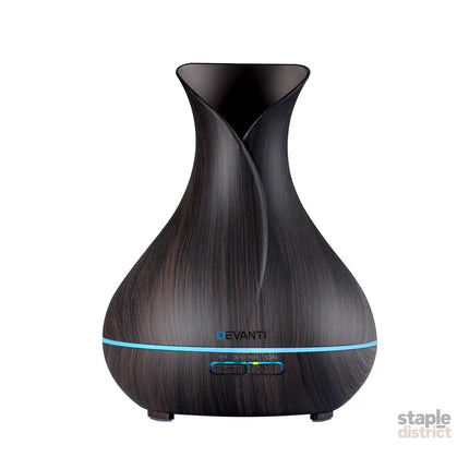 Devanti Aroma Diffuser Aromatherapy Dark Wood 400ml - Appliances > Aroma Diffusers & Humidifiers > Aroma Diffusers