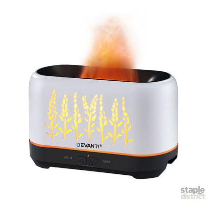 Devanti Aroma Diffuser Aromatherapy Flame 200ml - Appliances > Aroma Diffusers & Humidifiers > Aroma Diffusers